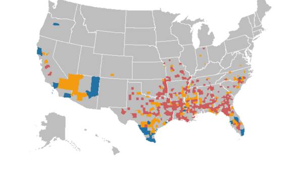 1 Northeast Florida county, 1 Southeast Georgia county in top 20 U.S. Delta variant ‘danger zones’