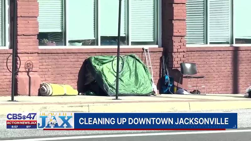 Beautify Jax: City plans to clean up downtown, funnel homeless to shelters with fencing