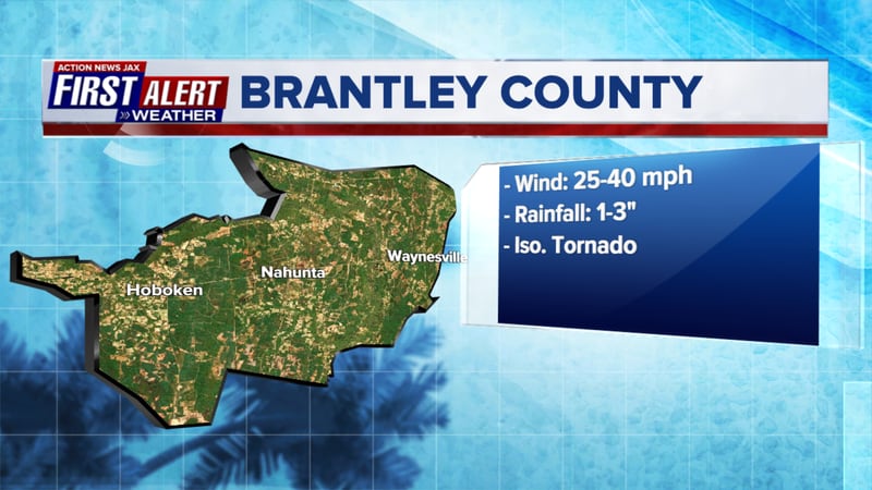 Nicole: Forecasted impacts for Brantley County, Ga.