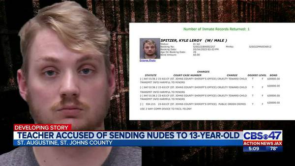 Teacher accused of sending nude photos to 13-year-old student