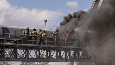 PHOTOS: JFRD putting out fire at JEA Northside Generating Station February 27