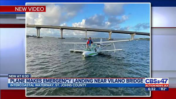 Pilot safe after emergency plane landing near Vilano Beach