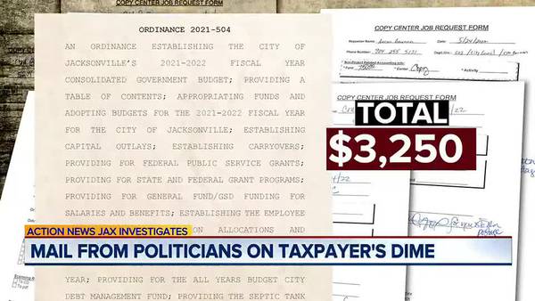INVESTIGATES: Questions raised about taxpayer-funded mailings for Jacksonville City Council