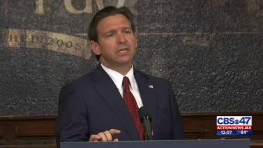 DeSantis confronted by man about racial issues during Jacksonville news conference on COVID policies