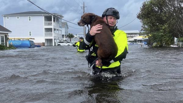 'Firehose' storm hits part of North Carolina and scientists see climate change