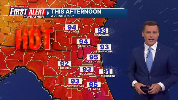 First Alert Weather: Heat and humidity continue, a few afternoon downpours