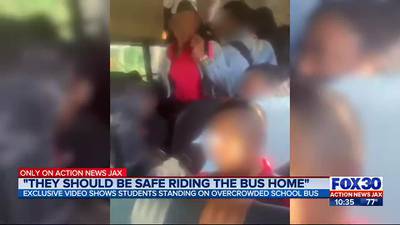 Video shows students standing on overcrowded Duval school bus, district responds