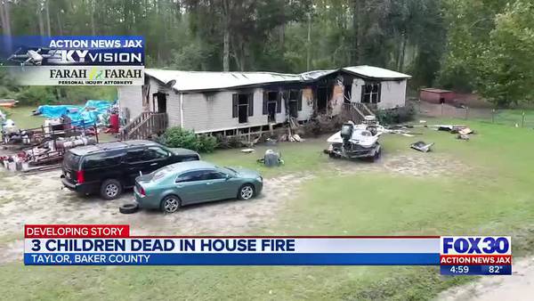 4 people, including 3 children dead in mobile home fire