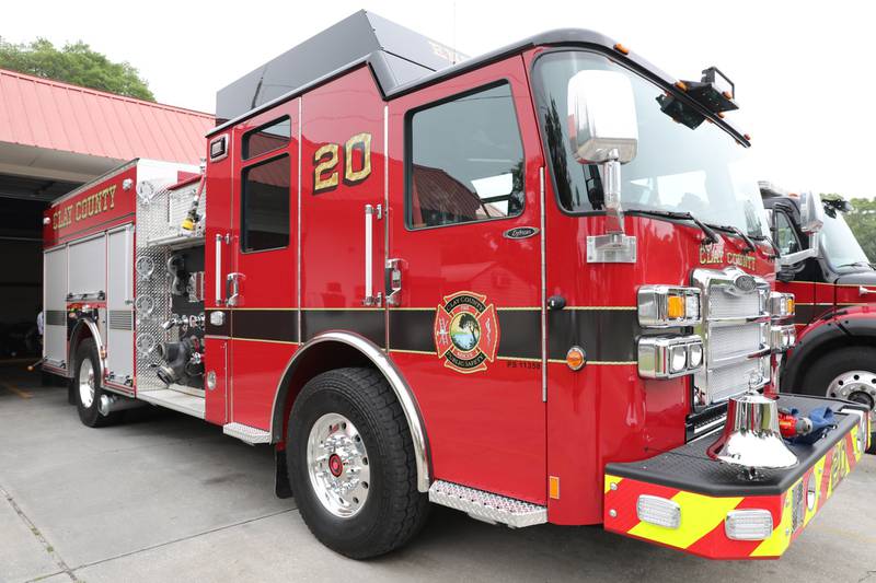 "We are excited to add this new truck to our fleet, and it is worth noting that the previous truck will still continue to serve the community as well," Clay County Fire Rescue Chief Jason Boree said.
