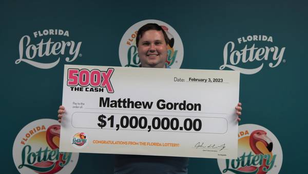Duval County man hits it big with $1 million prize playing the 500X The Cash Scratch-Off game