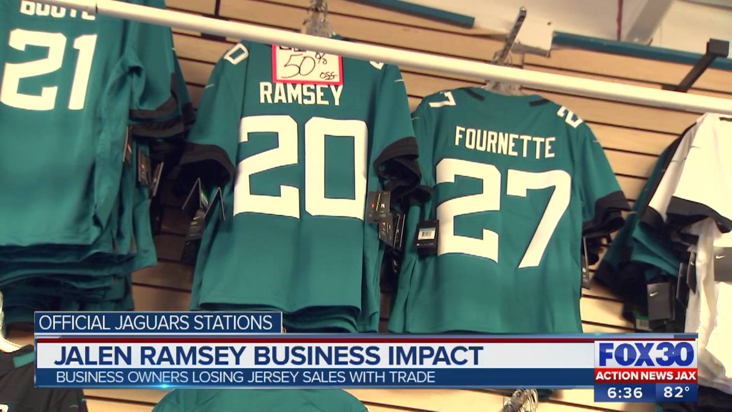 Fans grab discounted Jalen Ramsey gear at Sports Mania in