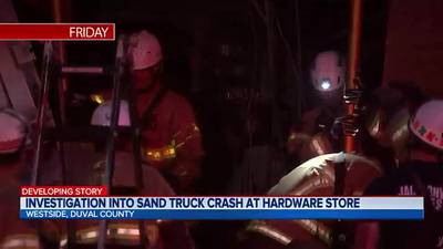 Jacksonville police continue to investigate sand truck crash into Bennett’s Ace Hardware store