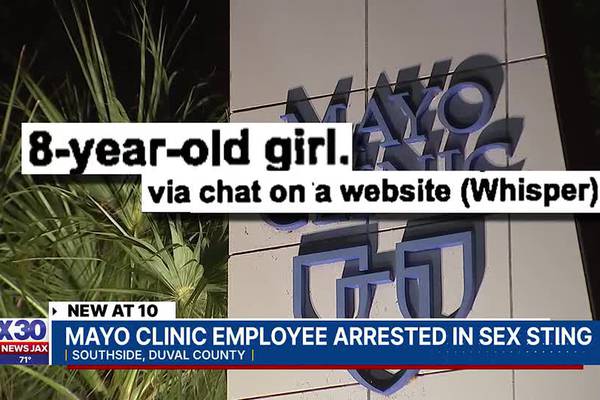 Mayo Clinic therapist arrested after trying to meet up with who he thought was an 8-year-old girl