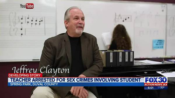‘It’s terrifying:’ Jacksonville teacher facing felony charges after lewd conduct with student