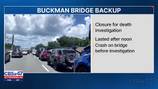 FHP: Lanes on northbound side of Buckman Bridge close down in shifts for death investigation