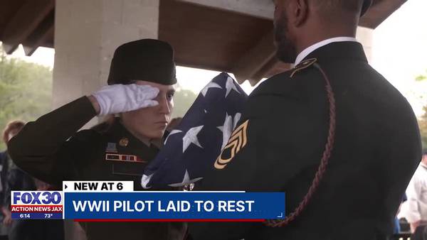 Air Force Lieutenant missing for nearly 80 years laid to rest at Jacksonville National Cemetery