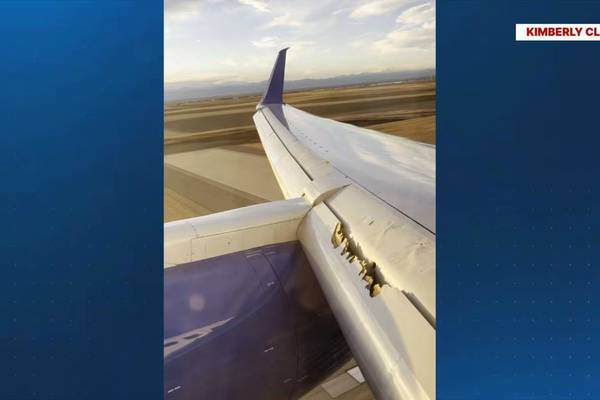 ‘Wing coming apart’: Passengers land safely after plane damaged midflight