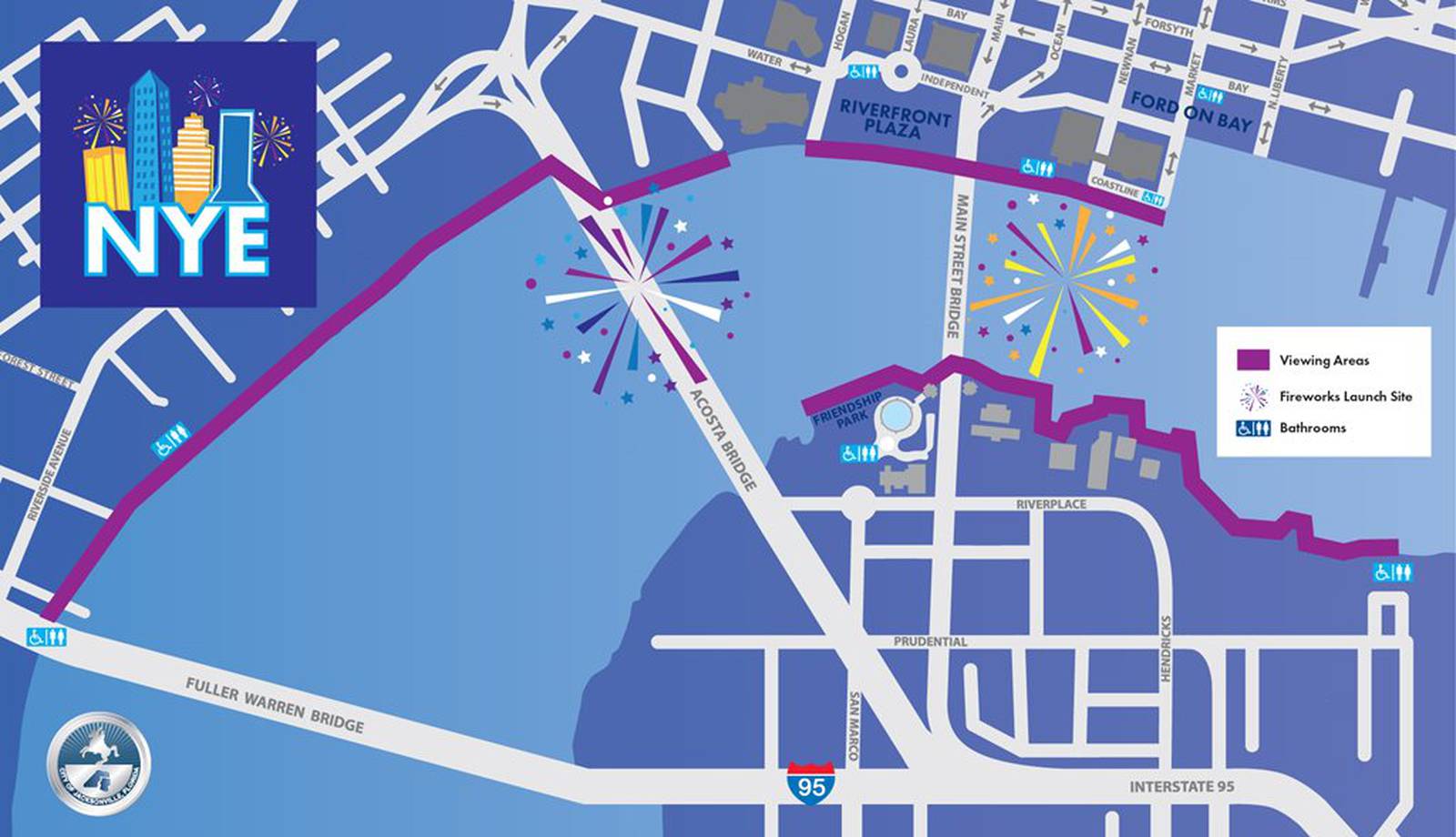 Where to watch New Year’s Eve fireworks displays in Jacksonville and