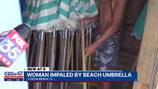 Woman visiting Cocoa Beach impaled by umbrella while sunbathing, police say