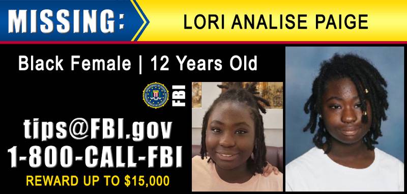 The FBI is offering up to $15K in the search for Lori Page.