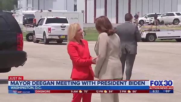 Jacksonville Mayor Donna Deegan will be at the White House today