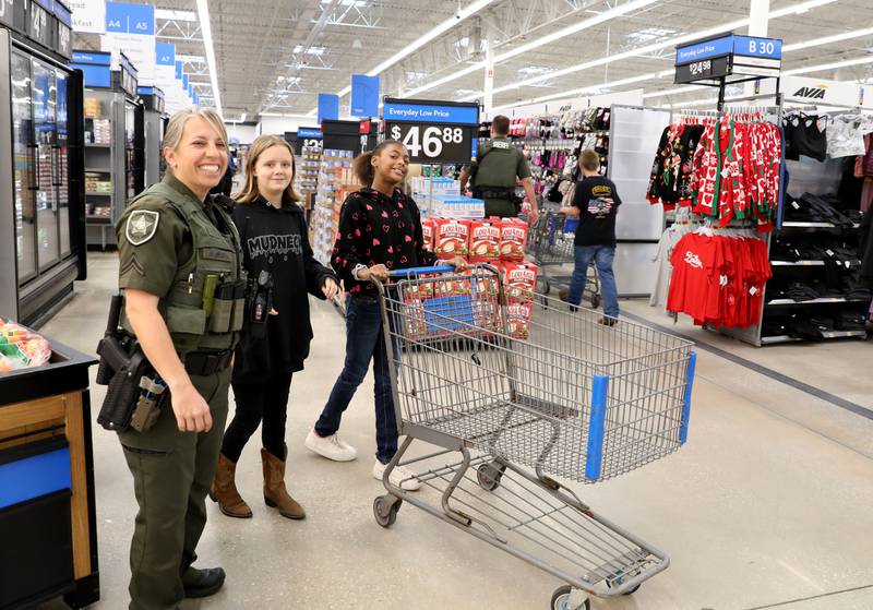 Putnam County Sheriff's Office was able to take 13 teenagers shopping.