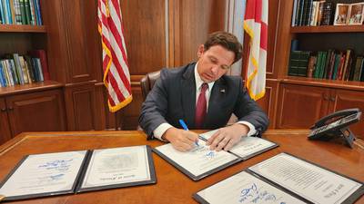 Gov. DeSantis signs bill cutting mentions of climate change from state law, bans wind turbines