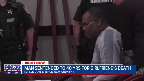 Clay County man sentenced to 40 years for killing girlfriend, holding her parents hostage