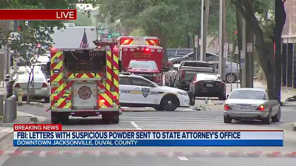 FBI: Letters with suspicious powder sent to State Attorney's Office