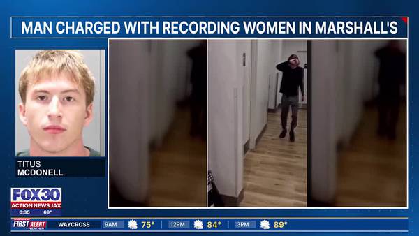 Man arrested for video voyeurism after recording women in bathroom at Marshalls in March