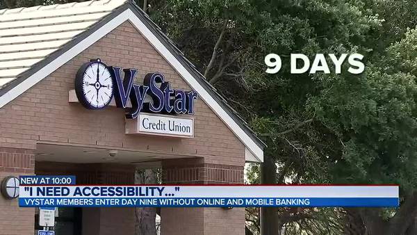 VyStar Credit Union opens select branches on Sunday amid online banking outage