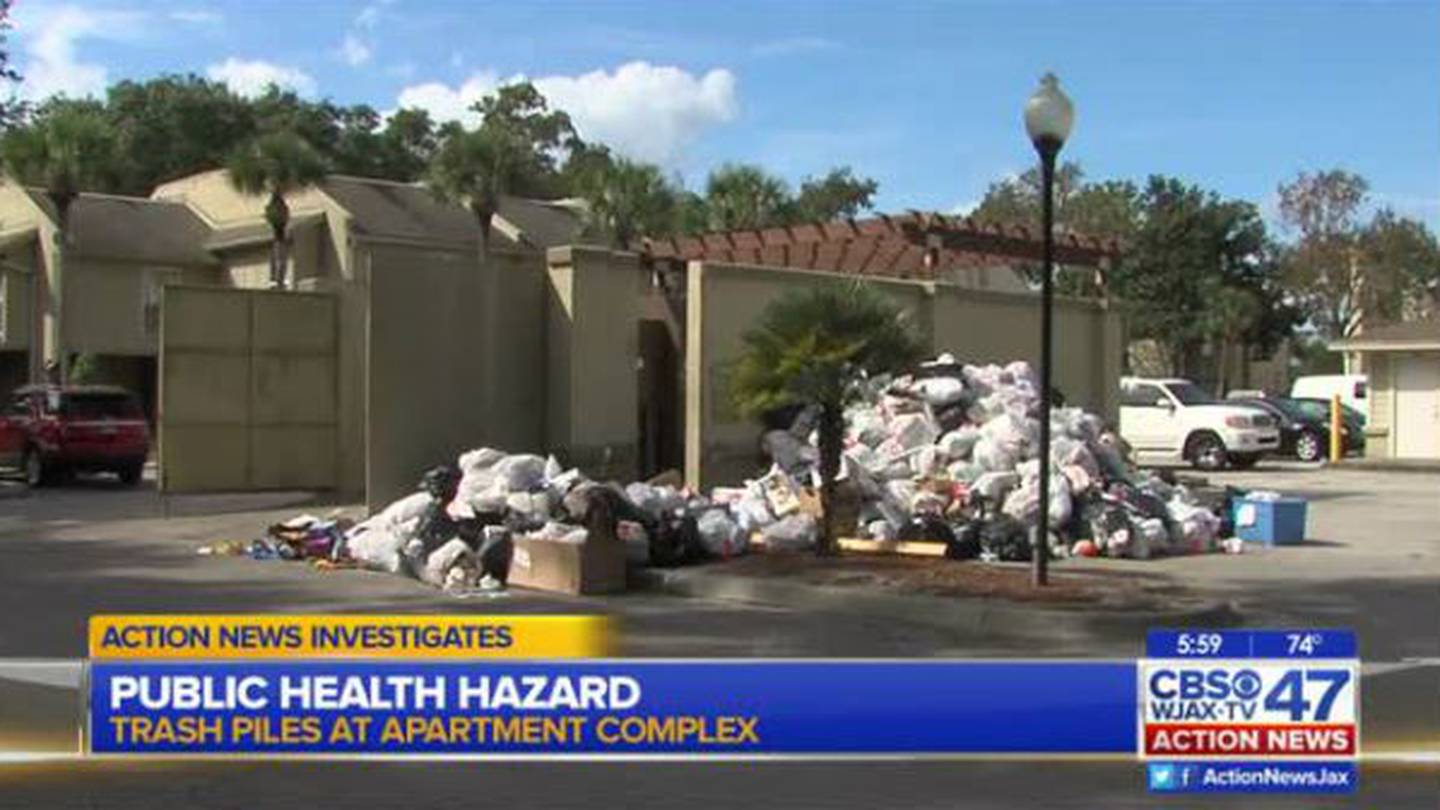 Trash finally being picked up at Jacksonville apartment complex