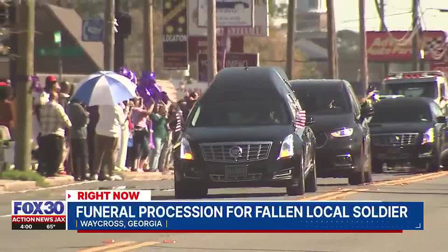 Florida, Georgia communities pay final respects as Army Sergeant killed in Jordan is returned home