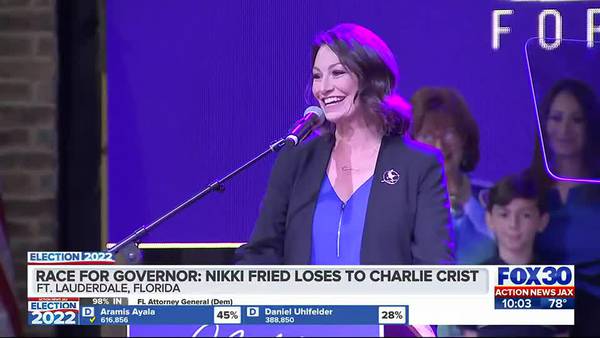 ‘Nobody ever broke a glass ceiling on the first pitch’: Nikki Fried concedes to Charlie Crist