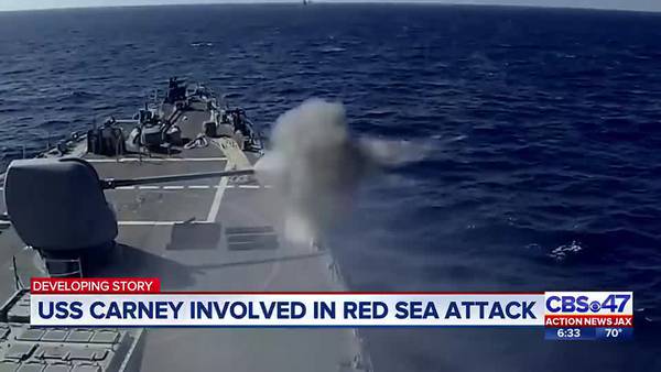 USS Carney involved in Red Sea attack