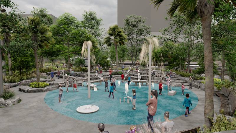 As construction officially began Monday, July 10, 2023 on Riverfront Plaza, the City of Jacksonville shared these renderings of the project.