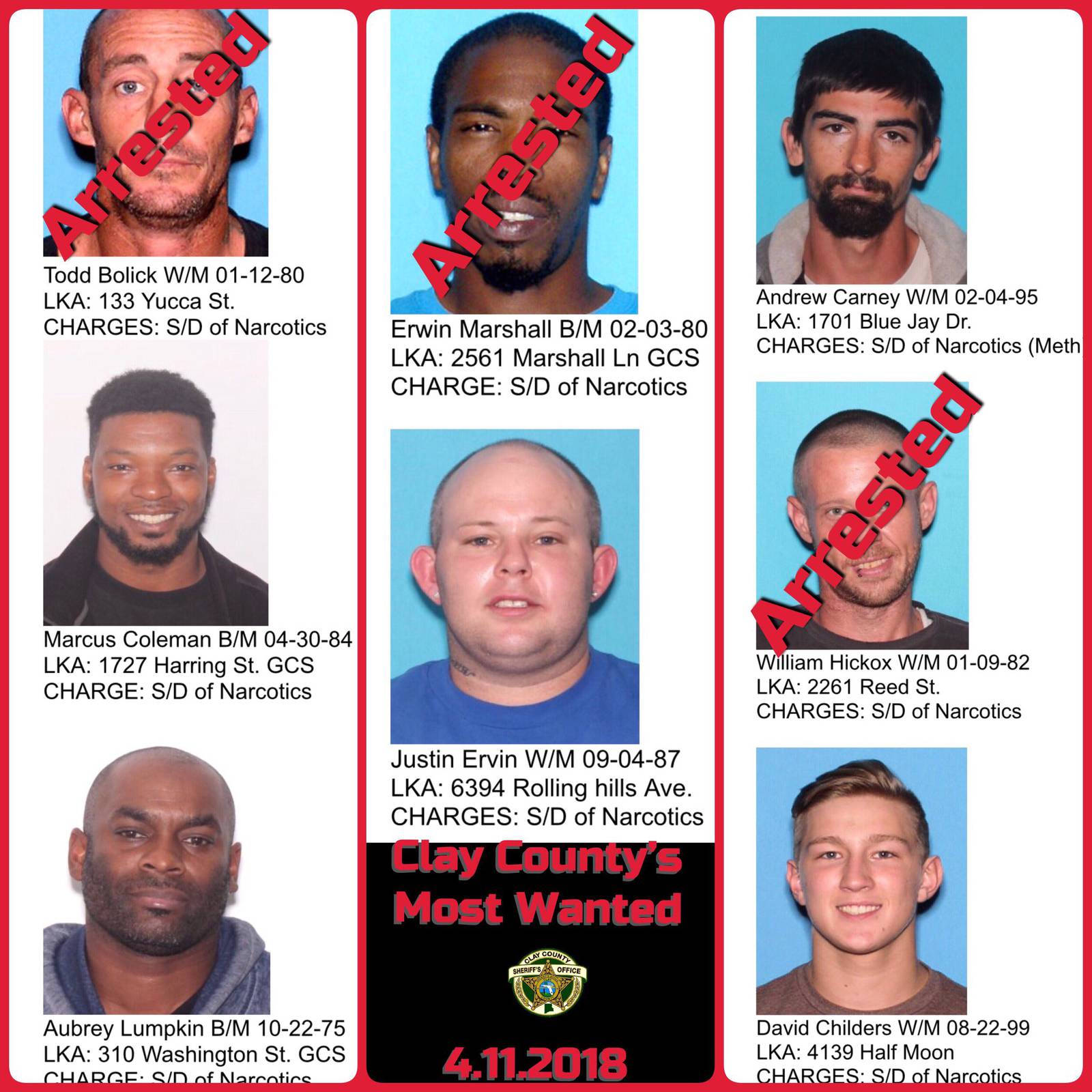 Clay County Alabama Arrests Mugshots