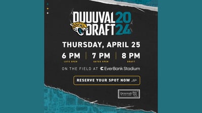 Jacksonville Jaguars hosting 2024 DUUUVAL Draft Party at EverBank Stadium