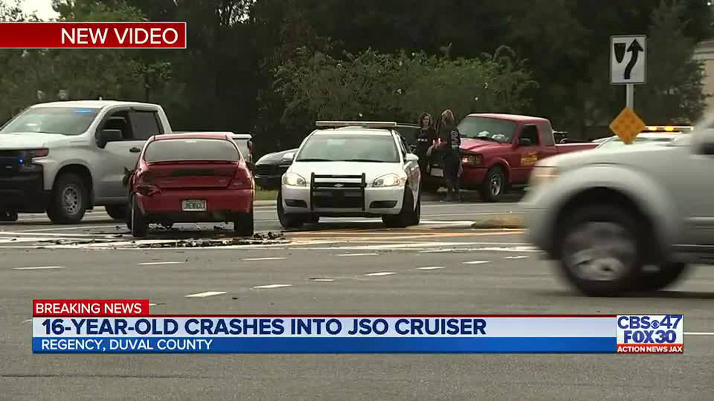 16 Year Old Crashes Into Jso Cruiser Action News Jax 8567