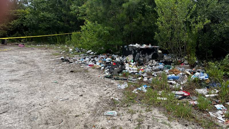 Garbage left behind near Gilligan's Island.