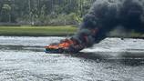 Boat goes up in flames on Intracoastal Waterway, no one injured, St. Johns firefighters say