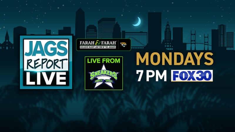 Jags Report Live, Mondays at 7 on FOX30