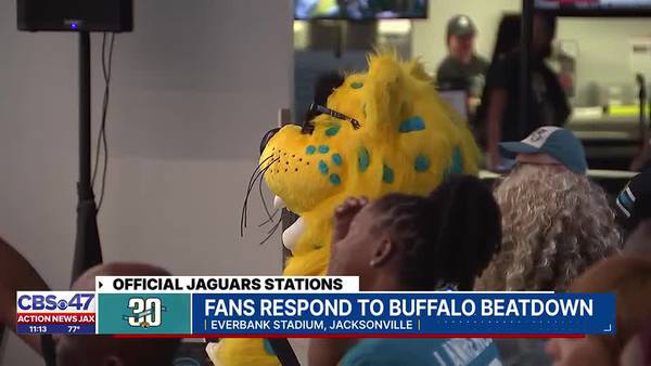 ‘Jag all the way:’ Jaguars fans support the team at a home watch party