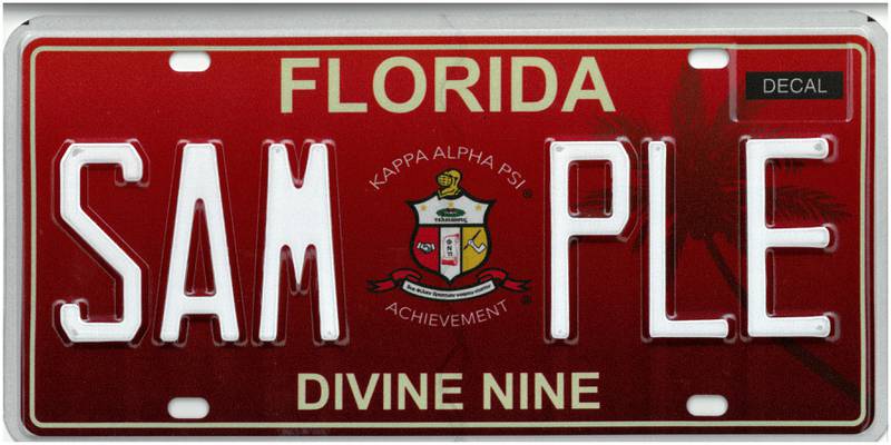 Kappa Alpha Psi Florida specialty plate