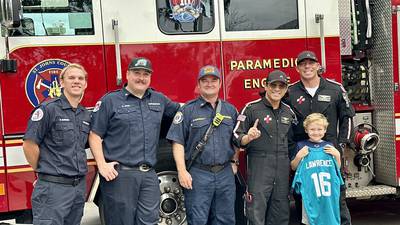 Photos: Special meeting with SJC first responders and young patient 