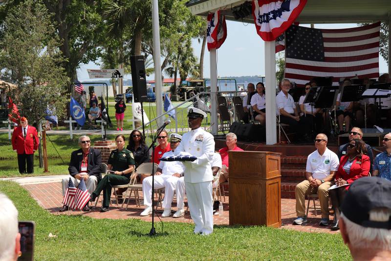 The City of Green Cove Springs thanks retired Command Master Chief Mac Ellis for partaking the beautiful Memorial Day ceremony.
