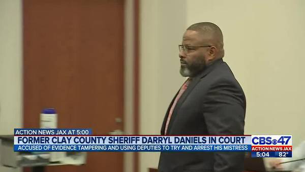 Former Clay County Sheriff Darryl Daniels appears in court, trial date set