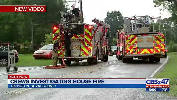 Crews investigating house fire