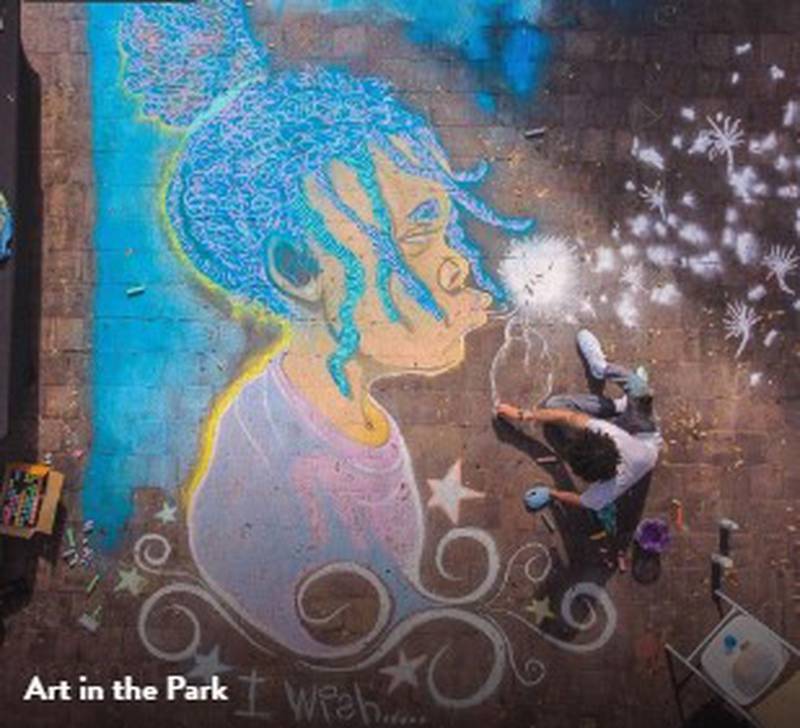 The ONLY chalk drawing competition will be at James Weldon Johnson Park on Saturday.