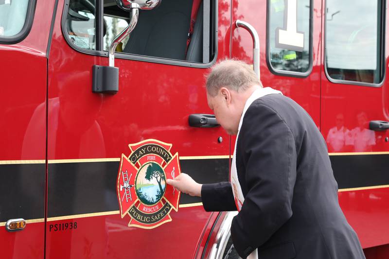 “It’s a great opportunity for us to come together, united in the name of God, to extend blessings upon the vehicles and those who will continue to keep us safe in the years to come,” Blaszowski said.